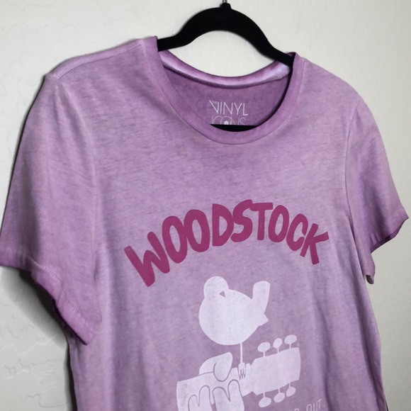 The Vinyl Icons Woodstock Ticket T-Shirt Cotton - Picture 2 of 8